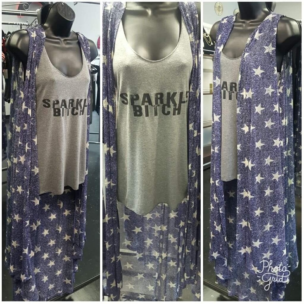 Oh My Stars Print Duster